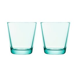 2er Set Trinkglas 21cl Kartio water green Iittala