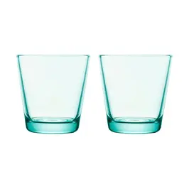 Trinkglas 2er-Set 0,21 l Kartio Wassergrün Iittala