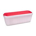 Eisbehälter für Speiseeis doppelwandig 28x10x10cm Kunststoff rot Städter