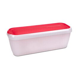 Eisbehälter für Speiseeis doppelwandig 28x10x10cm Kunststoff rot Städter