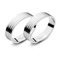 Serviettenringe 2er-Set Bernadotte edelstahl Georg Jensen