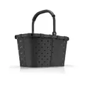Einkaufskorb Carrybag Frame 48x28x29 cm Glossy Dots Black Reisenthel
