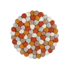 Untersetzer Lana Ambra rund 21cm Schafwolle Cilio