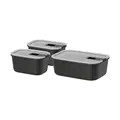 Frischhaltedose 3-tlg. EasyClip Nordic Black Mepal