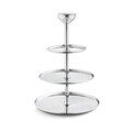 Etagere 3-stöckig Alfredo Edelstahl ⌀24cm H:35cm Georg Jensen