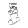 Präge-Ausstecher Katze in Socke 7 cm edelstahl RBV Birkmann