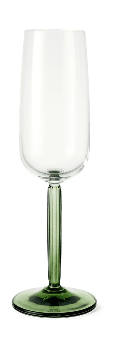 Champagnerglas 2er-Set Hammershoi grün
