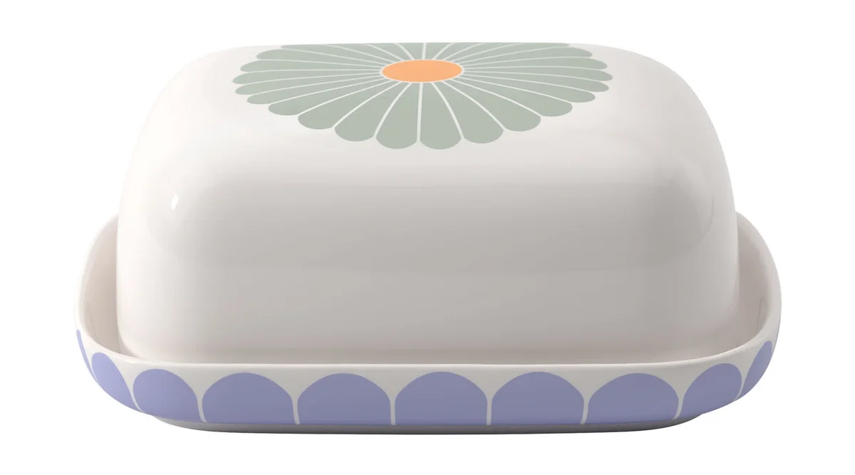 Butterdose 2-tlg. Fleur couleur