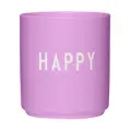 Becher 8 cm Favourite Fashion Colour Happy lila Design Letters