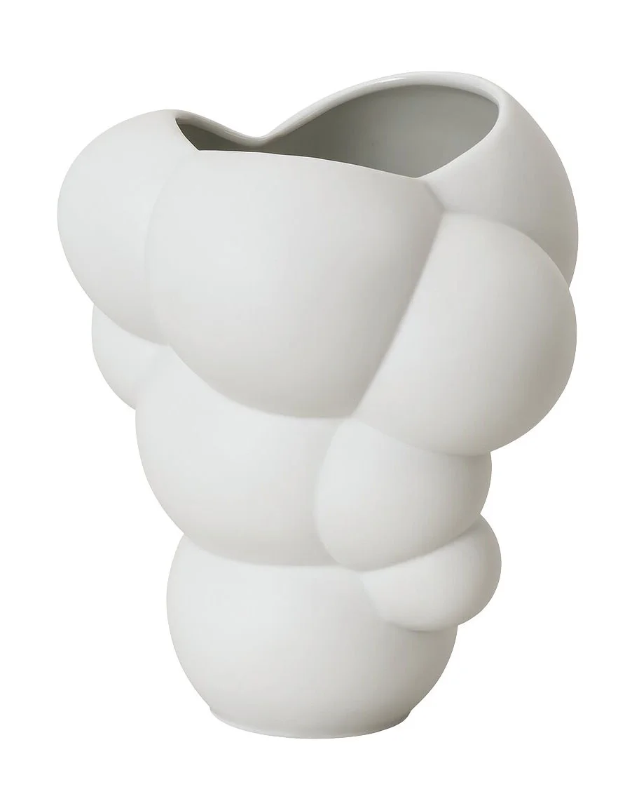 Vase 15 cm Skum Weiß Matt