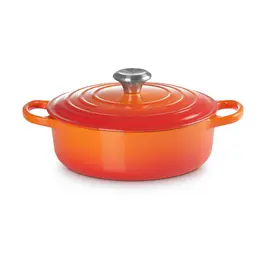 Gourmet-Bräter mit Deckel 30 cm Signature Ofenrot Le Creuset