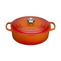 Bräter m.D. oval 33 cm Guss Signature ofenrot Le Creuset