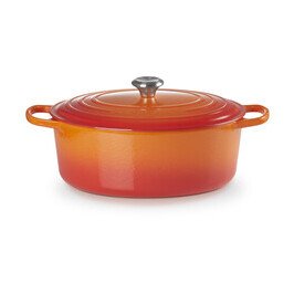 Bräter m.D. oval 33 cm Guss Signature ofenrot Le Creuset