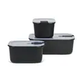 Frischhaltedose 3-tlg. EasyClip Nordic Black Mepal