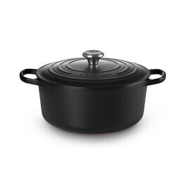 Bräter m.D. rund 28 cm Guss Signature schwarz Le Creuset