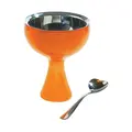 Eisbecher mit Löffel orange Big Love Alessi
