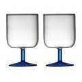Weinglas 2er-Set Torino klar/blau Lyngby