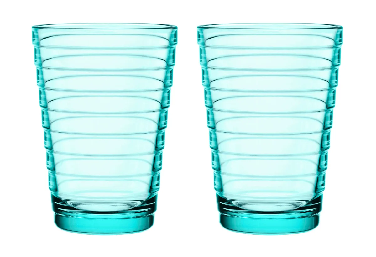 Trinkglas 2er-Set 0,33 l Aino Aalto Wassergrün