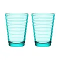Trinkglas 2er-Set 0,33 l Aino Aalto Wassergrün Iittala