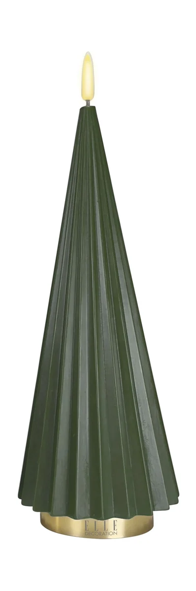 Boreal LED-Kerze 27 cm grün