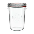 Sturzglas 4er-Set 0,85 l rot Weck