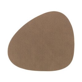 Glasuntersetzer 11x13 cm Curve Nupo brown LINDDNA
