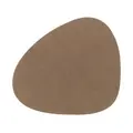 Glasuntersetzer 11x13 cm Curve Nupo brown LINDDNA