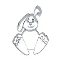 Präge-Ausstecher 9 cm Hase Edelstahl Städter
