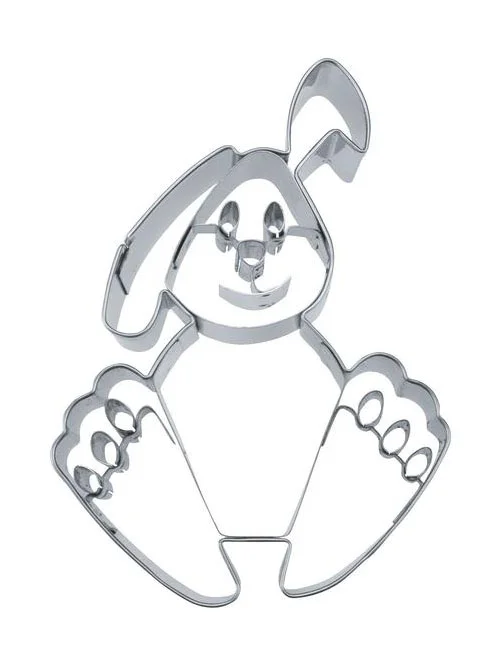 Präge-Ausstecher 9 cm Hase Edelstahl