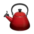 Wasserkessel 1,6l emailliert Kone kirschrot mit Flöte Le Creuset
