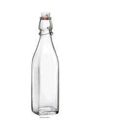 0,50 ltr Glasflasche Swing eckig mit Bügelverschluss Bormioli Rocco
