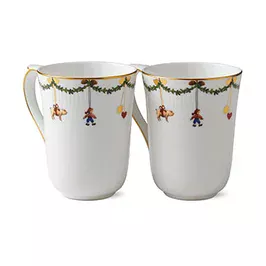 Star Fluted Christmas Tasse 2er-Set Royal Copenhagen