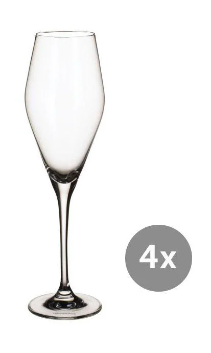 Champagnerkelch 4er-Set La Divina klar