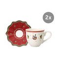 Set Toy's Delight Mokka-/Espresso Obertasse und Mokka-/Espresso Untere 4-tlg. Villeroy & Boch