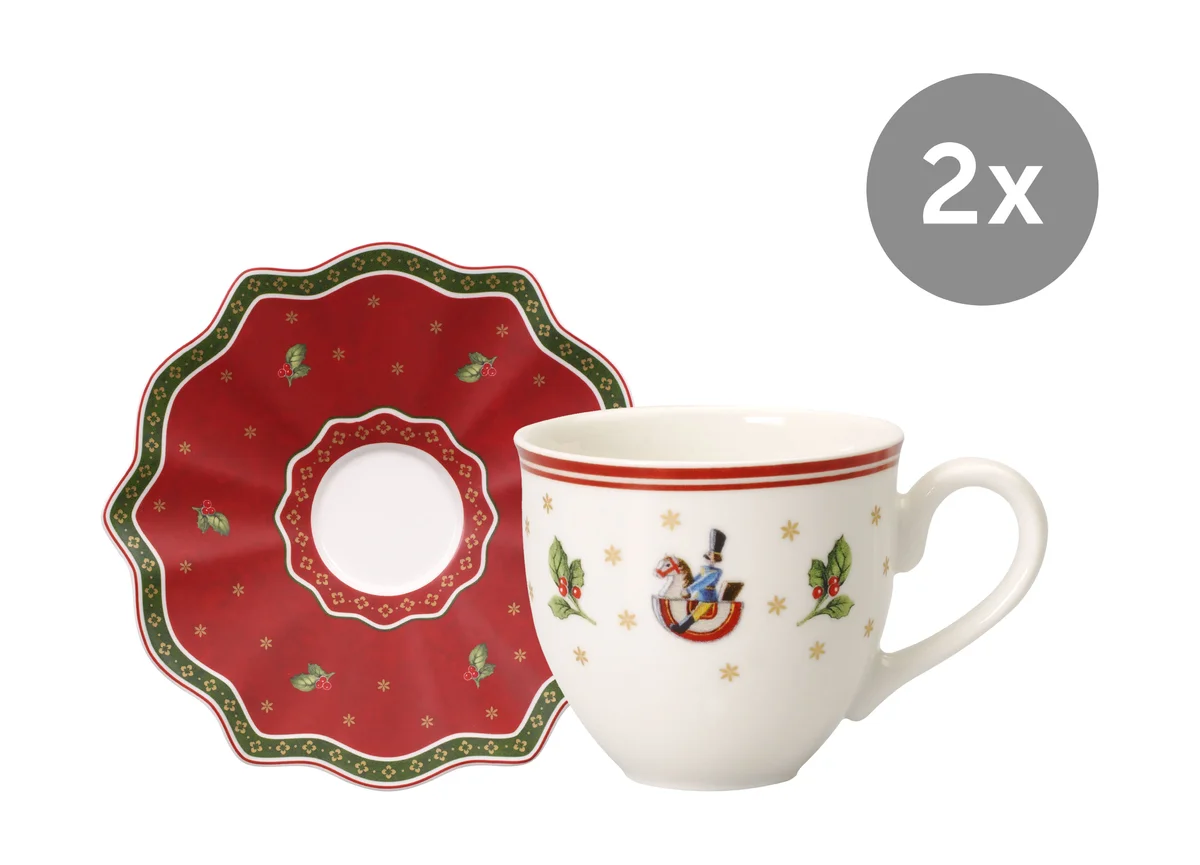 Set Toy’s Delight Mokka-/Espresso-Obertasse und Untertasse, 4-tlg.