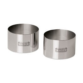 Teig- und Speiseringe 2er-Set Piccantini silber Kaiser
