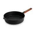 Guss-Hochrandpfanne 28 cm Eco Logic QXR schwarz Woll