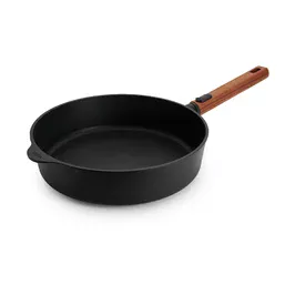 Guss-Hochrandpfanne 28 cm Eco Logic QXR schwarz Woll
