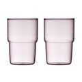 Trinkglas 2er-Set Torino pink Lyngby Glas