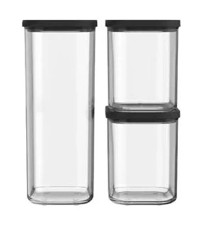 Vorratsdose Starter-Set 3-tlg. Modula Schwarz
