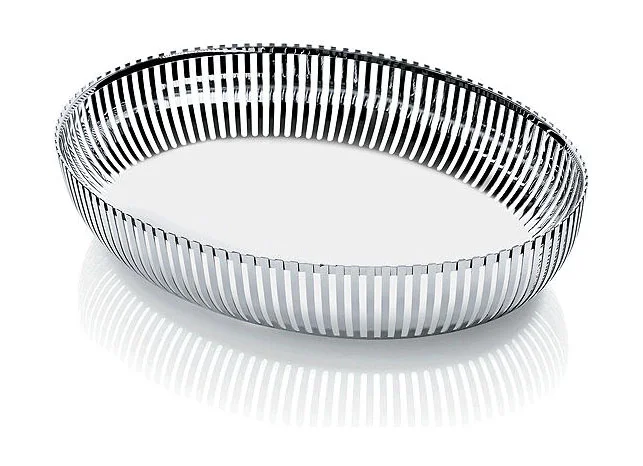 Korbschale oval 26 cm Edelstahl
