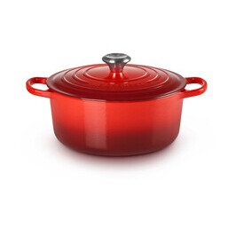 Bräter mit Deckel 26 cm Signature kirschrot Le Creuset