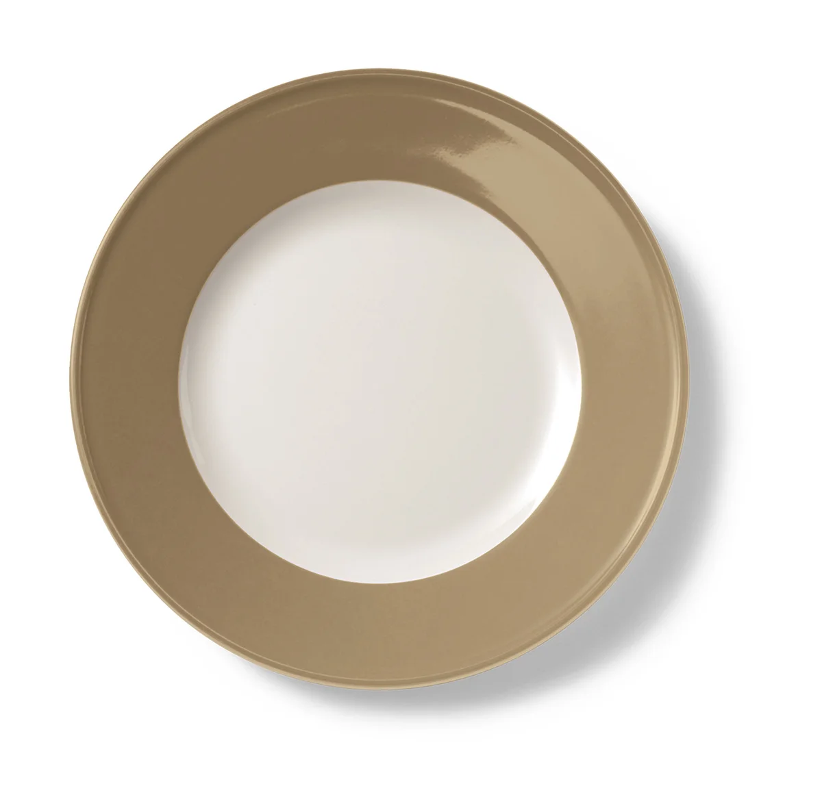 Teller flach 26 cm Fahne Solid Color clay