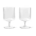 Weingläser 2er-Set Ripple klar ferm LIVING