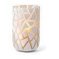 Windlicht/Vase L VAL H30 cm handgeschliffenes Überfangglas Philippi