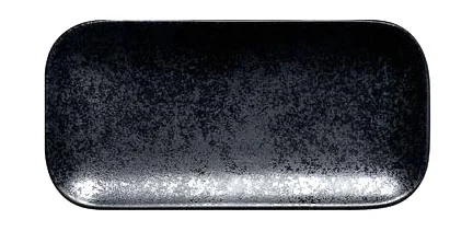 Platte recht. 22x11x1,7cm Fusion Karbon schwarz
