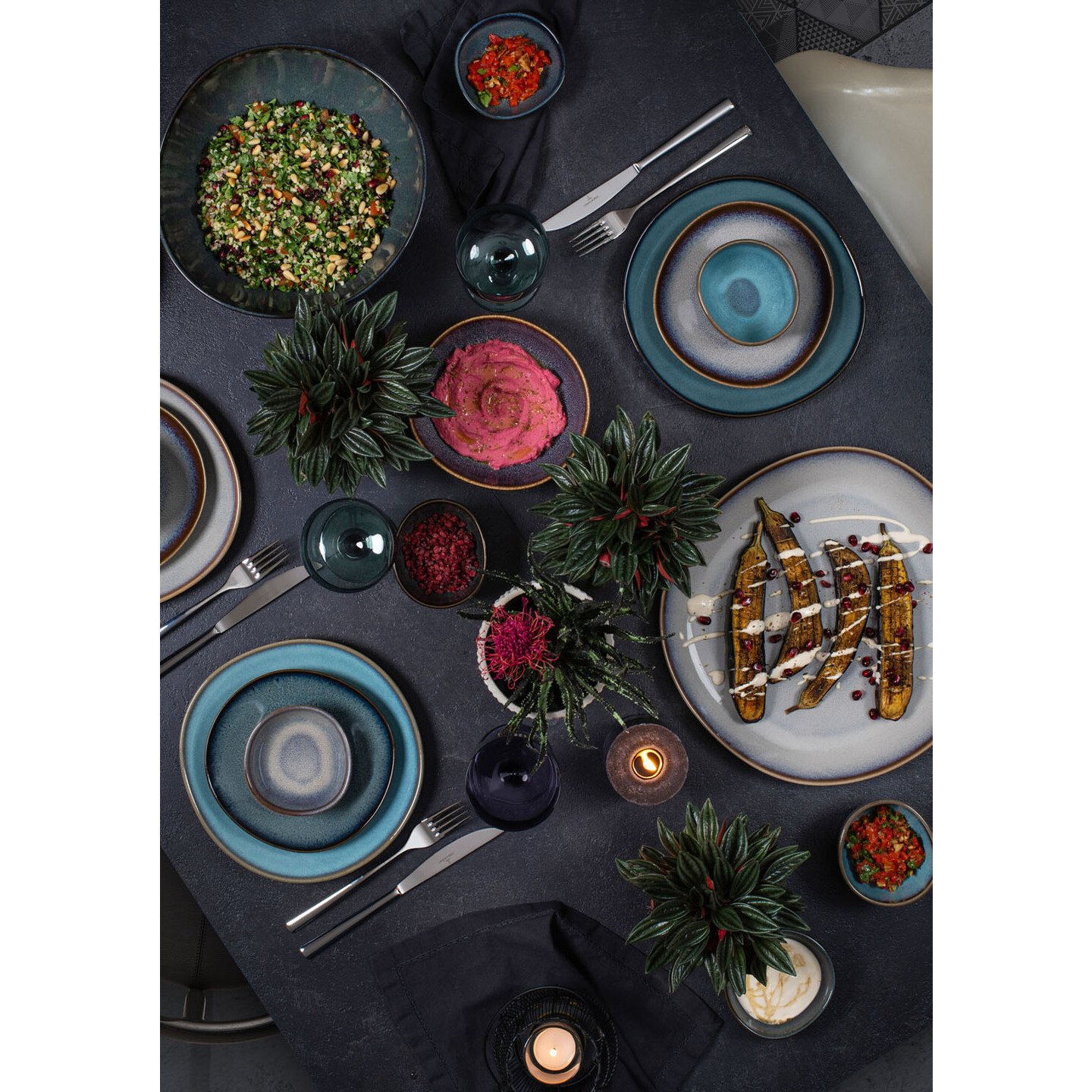 Villeroy Boch Lave Gris 24 Tlg Tafelservice Komplettset Grau