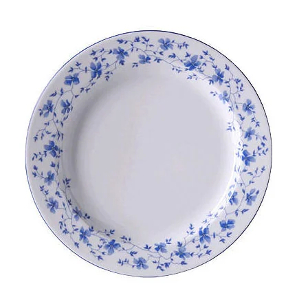 Frühstücksteller fl. 22cm Form 1382 Blaublüten