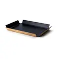 Tablett 45x34 cm schwarz metallic rutschfest Continenta