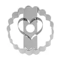 Ausstecher Herz 5 cm Linzer silber RBV Birkmann